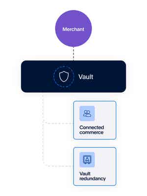 Enterprise Payments vault flow showing different available paths
