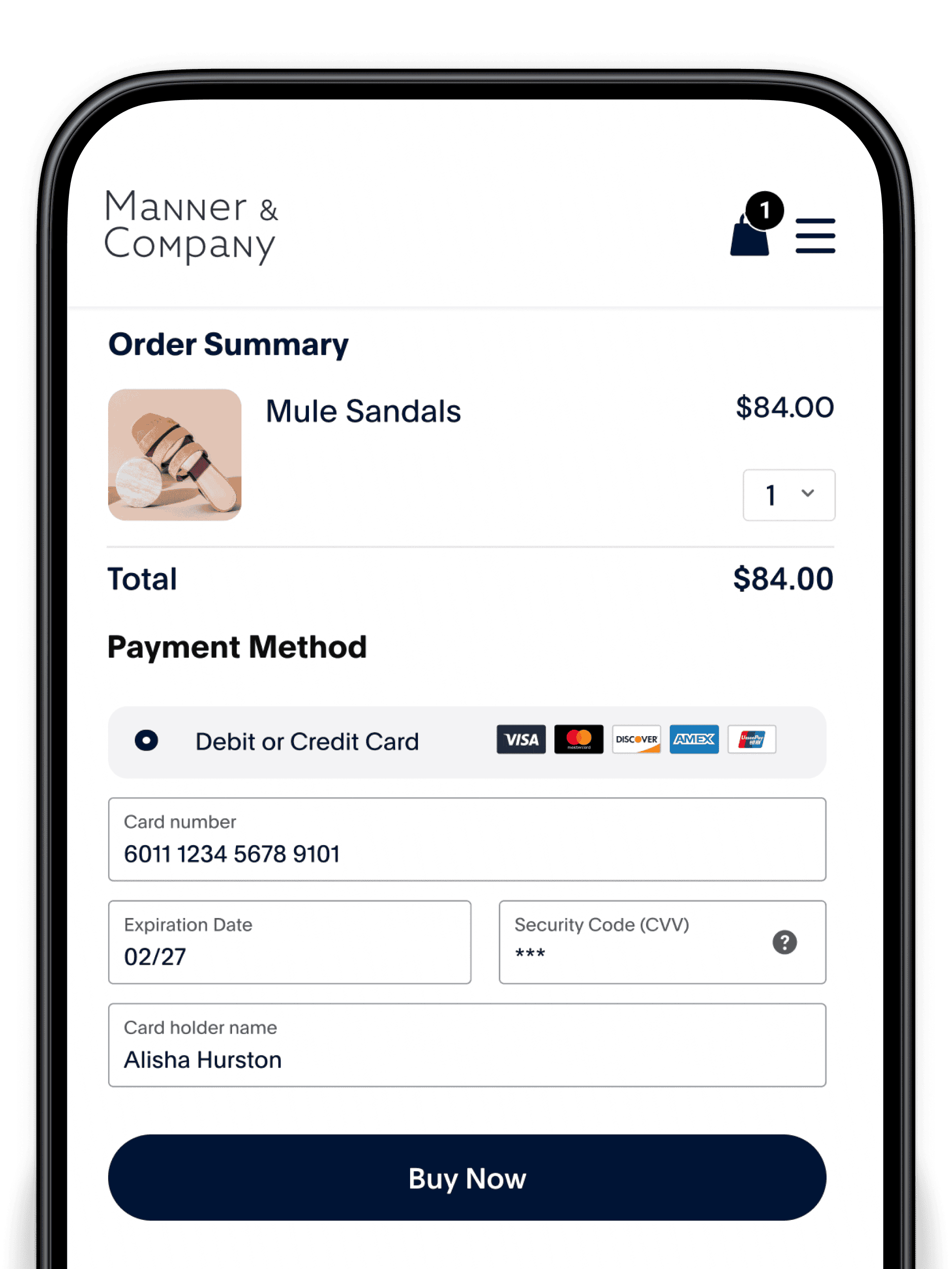 Woman tapping her phone to pay